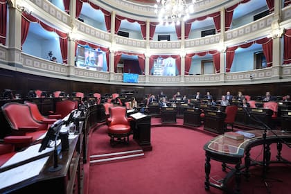 El recinto del Senado bonaerense, este martes, sin quorum