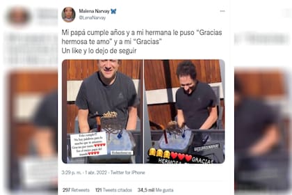 El reclamo de Malena en Twitter (Captura Twitter)