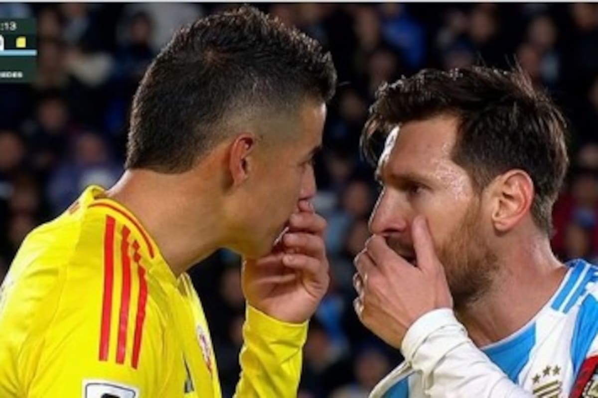 El reclamo de Messi a James Rodríguez cara a cara, durante el duelo entre Argentina y Colombia