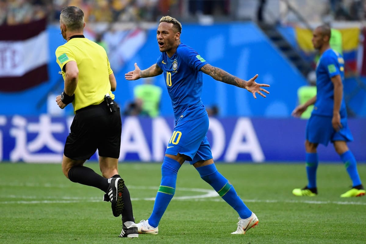 El reclamo de Neymar al árbitro cuando Brasil no podía hacerle un gol a Costa Rica