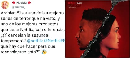 El reclamo que hizo una fanática de la serie, que lo acompañó con la imagen de portada de Archivo 81