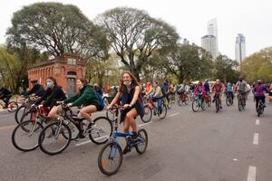 El recorrido de la bicicleteada se extendió a lo largo de siete kilómetros por las avenidas Dellepiane, Alicia Moreau de Justo, Cecilia Grierson y de los Italianos