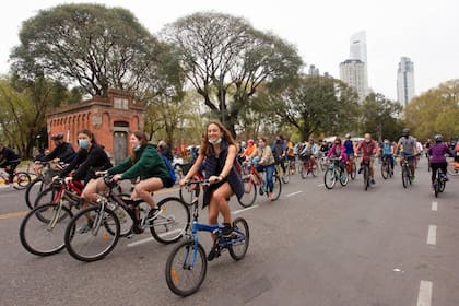 El recorrido de la bicicleteada se extendió a lo largo de siete kilómetros por las avenidas Dellepiane, Alicia Moreau de Justo, Cecilia Grierson y de los Italianos