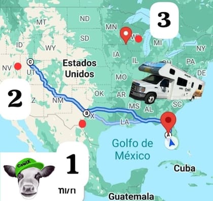 El recorrido que hicieron los socios