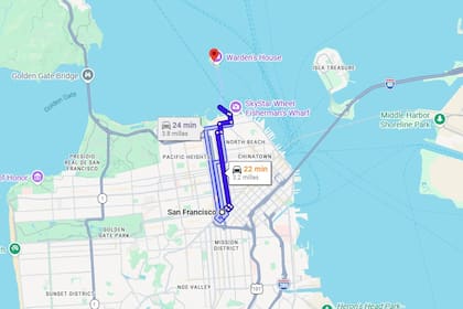El recorrido simulado trasladaba a los pasajeros desde el centro de San Francisco hasta la isla de Alcatraz