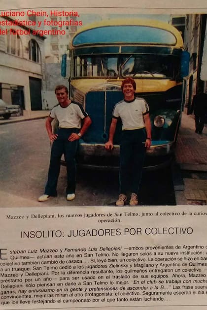 El recorte de El Gráfico donde se cuenta el particular intercambio entre San Telmo y Argentino de Quilmes.