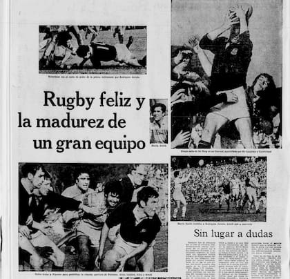 El recorte de La Nación en el primer triunfo de los Pumas sobre Escocia, en 1969