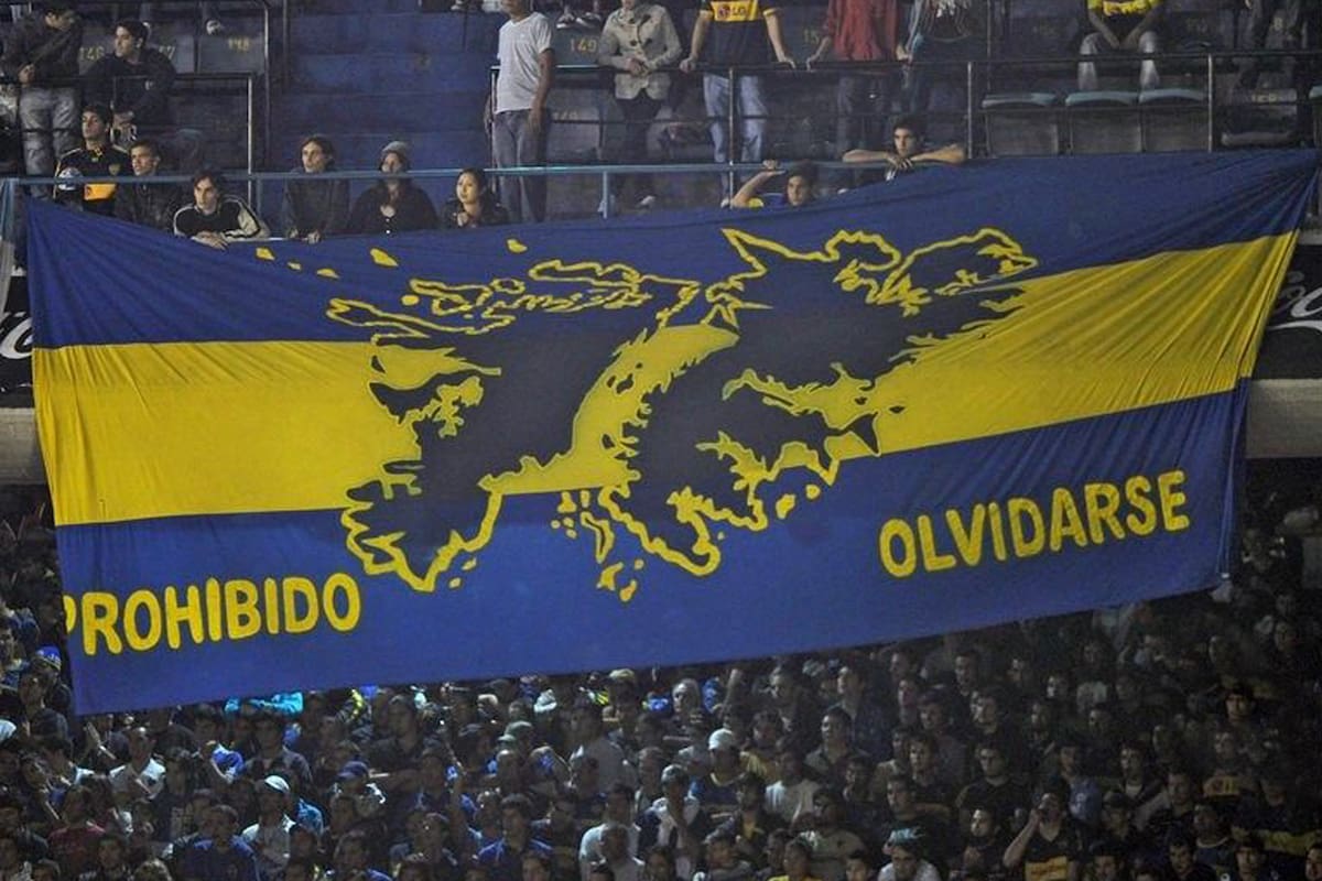 El recuerdo de Malvinas está siempre presente en la Bombonera