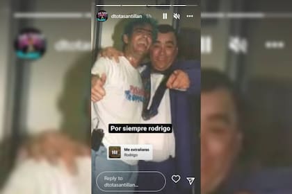 El recuerdo hacia Rodrigo (Foto Instagram @dtotasantillan)