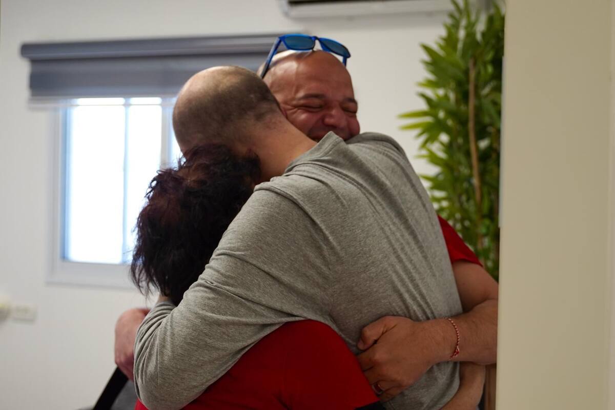 El reencuentro de Iair Horn con su familia, en Israel
