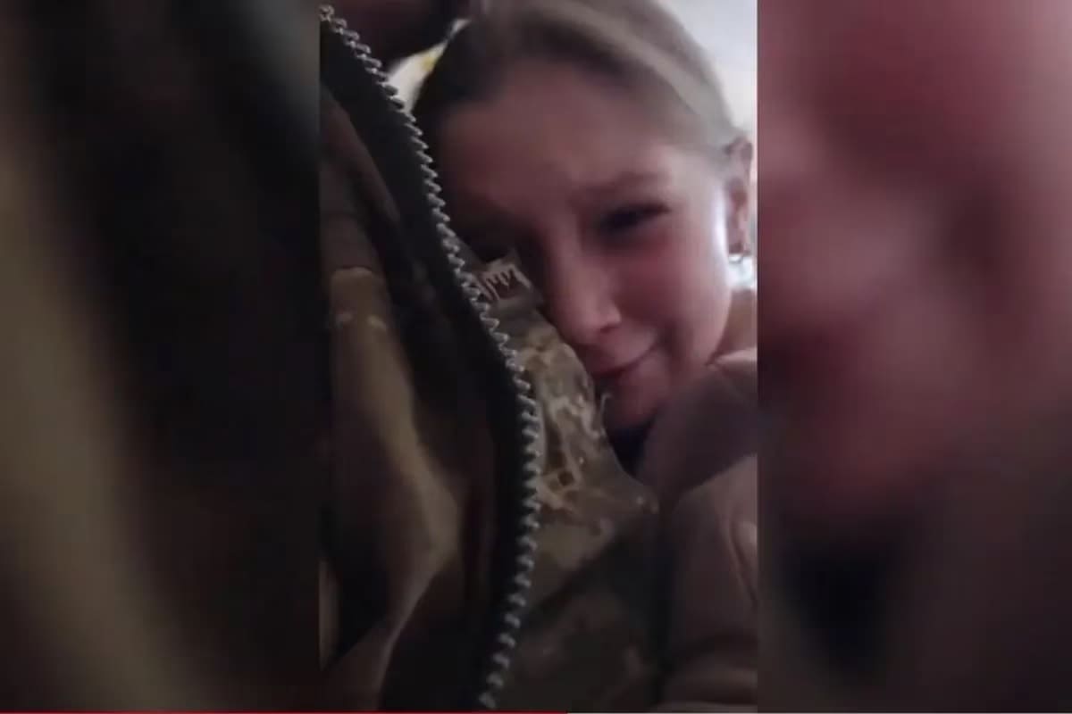 El reencuentro de Marina y su padre ucraniani, Dmitry