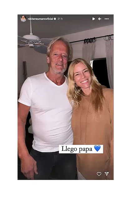 El reencuentro entre Nicole Neumann y su papá (Foto: captura de Instagram/@nikitaneumannoficial)