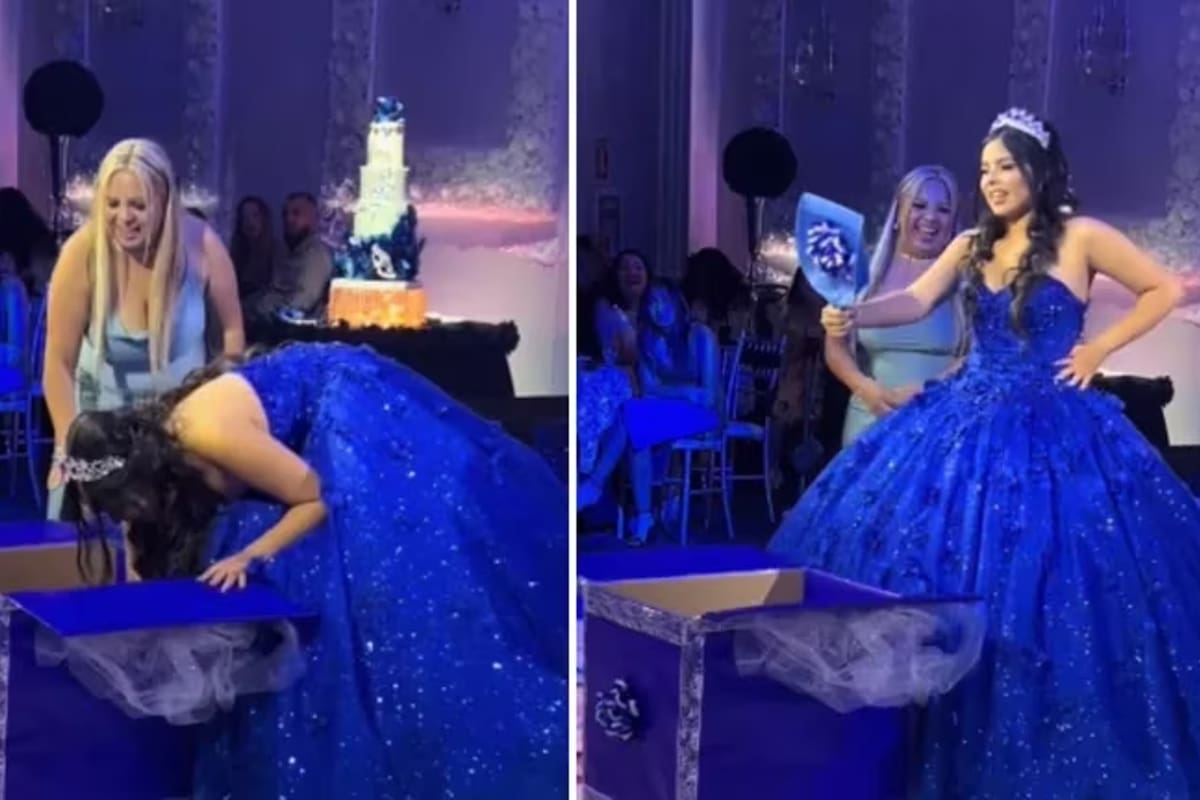 El regalo y la reacción de la cumpleañera se volvieron virales en TikTok.
