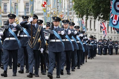 El regimiento de la Real Fuerza Aérea es una parte importantísima del principal desfile del Jubileo de la Reina