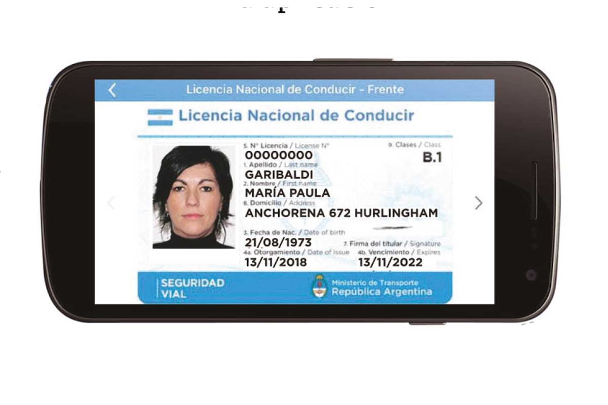 El registro de conducir se podrá descargar en el celular a través de la aplicación Mi Argentina