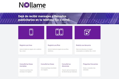 El registro No Llame existe desde 2014