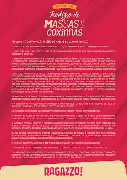 El reglamento publicado por el tenedor libre de San Pablo