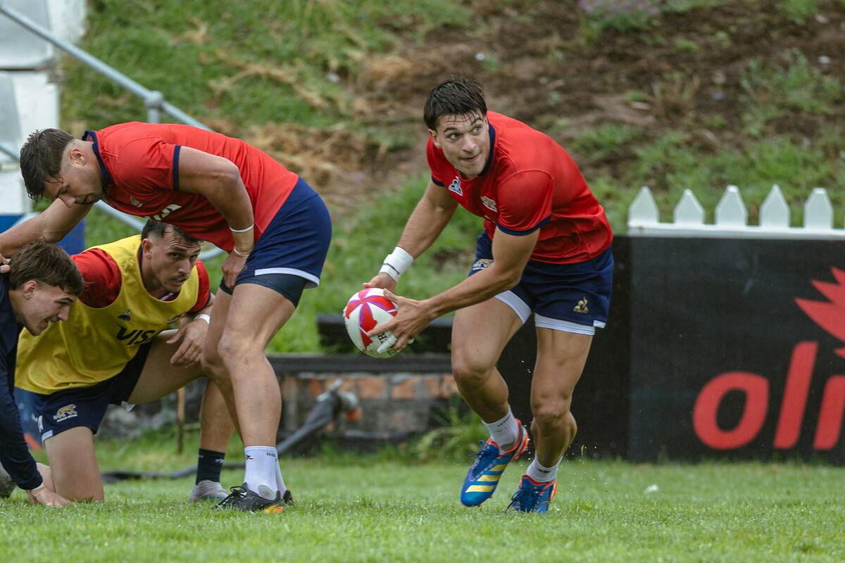 El regresado Matteo Graziano juega la pelota, Agustin Fraga pasa el ruck y observa todo Tobías Wade: un entrenamiento antes de comenzar el segundo torneo de la temporada