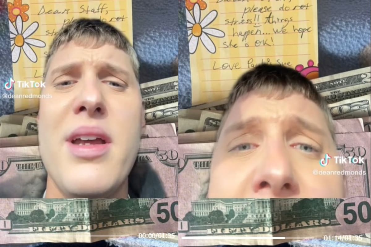 El relato de este joven en TikTok se hizo viral por la manera en la que consiguió su propina