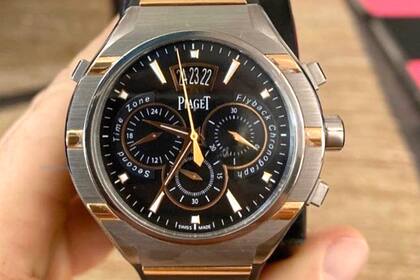 El reloj de alta categoría que fue puesto en subasta por Pablo Pieres y no recibió ofertas.