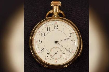 El reloj de bolsillo se paró en el preciso momento en que el Titanic se hundió bajo las olas.