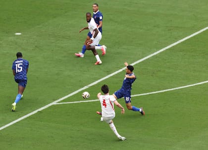 El remate a colocar de Declan Rice para adelantar en el marcador a Inglaterra ante Francia