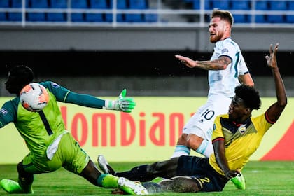 El remate de Alexis Mac Allister se convertirá en el único gol del partido entre Argentina y Ecuador, por el Preolímpico Sub 23 que se realiza en Colombia.