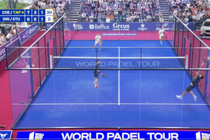 El remate de contrapared de Arturo Coello que volvió locos a todos en el Abierto d Bruselas del World Padel Tour