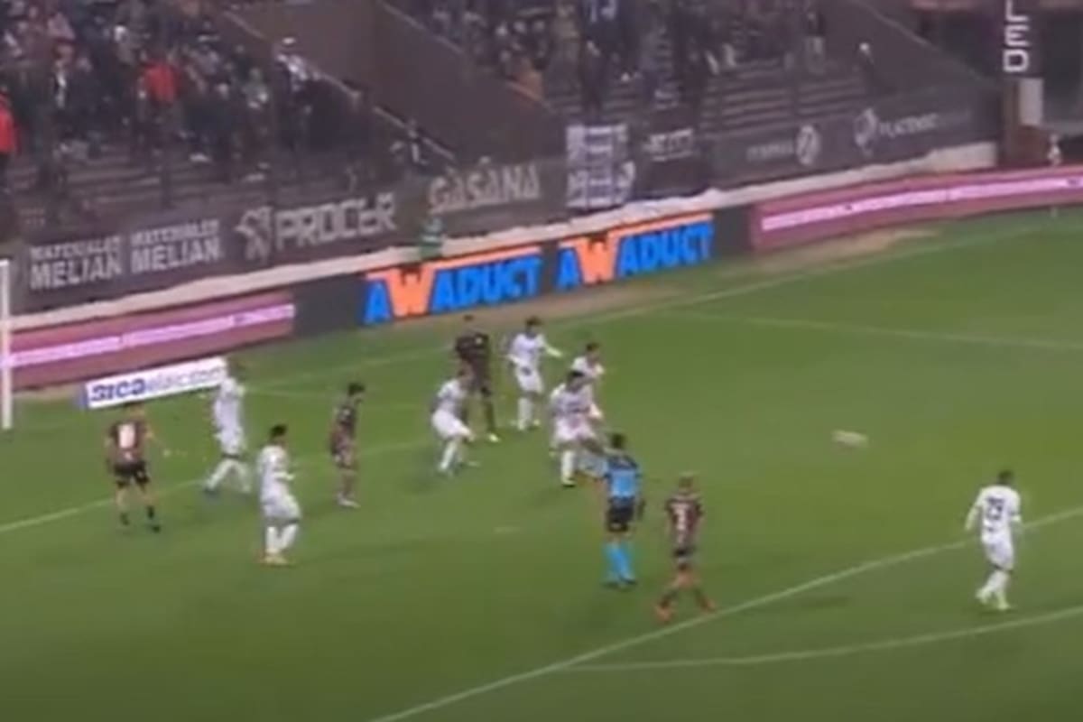 El remate de Franco Díaz viajará a 99,3 kilómetros y significará el gol de la victoria de Platense ante Sarmiento por 1-0