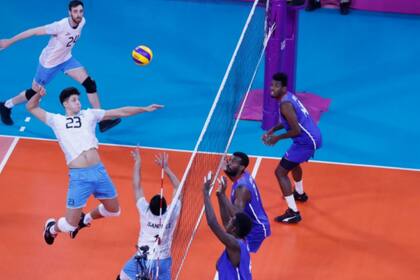El remate de Joaquín Gallego, uno de los jóvenes valores de esta selección campeona panamericana