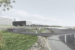 El render con la imagen de la obra terminada