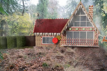 El render de la casa que construirá, inspirada en el cuento Hansel y Gretel