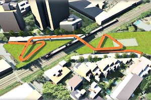 El anteproyecto para una llamativa pasarela sobre el tren Mitre, en Núñez: qué dicen los vecinos