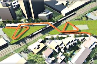 El anteproyecto para una llamativa pasarela sobre el tren Mitre, en Núñez: qué dicen los vecinos
