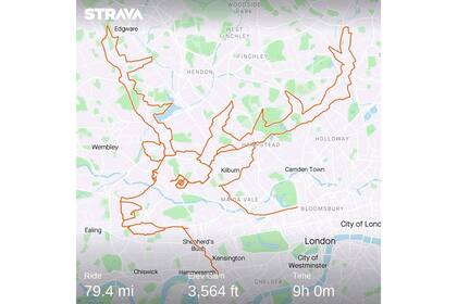 El reno que dibujó Anthony Hoyte en las afueras de Londres