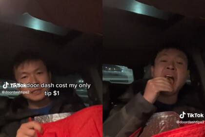 El repartidor causó polémica por la decisión que tomó tras ver el monto asignado