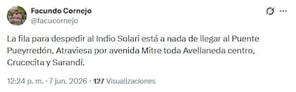 El reporte de los fanáticos que se encuentran ubicados en las largas filas