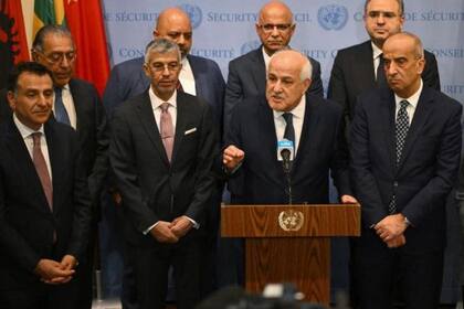 El representante palestino ante la ONU habla tras la votación de este martes