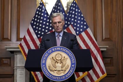 El republicano Kevin McCarthy, expresidente de la Cámara de Representantes de EE.UU.