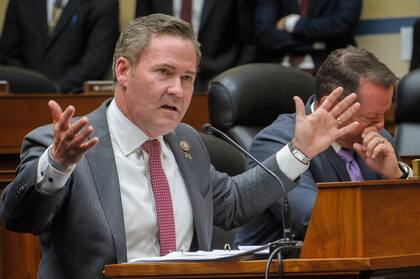 El republicano Mike Waltz habla durante una audiencia en el Capitolio de Washington el 22 de julio de 2024