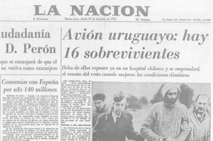 El rescate de los sobrevivientes del trágico accidente ocupó la primera plana de LA NACION