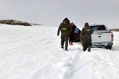El rescate fue a la vera de la ruta 13, camino a Plottier