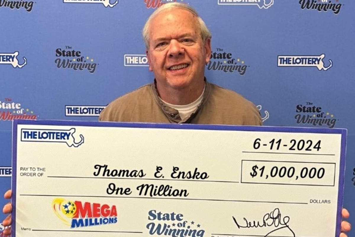 El residente de Massachusetts ganó un millón en Mega Millions en junio de este año