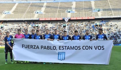 El respaldo de sus compañeros de Racing