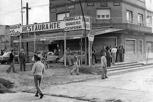 El restaurante de Pichincha y Provincias Unidas, en San Justo, donde fue asesinado el doctor Arturo Mor Roig. Luego del hecho, el comercio fue cerrado.