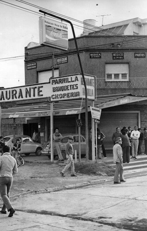El restaurante de Pichincha y Provincias Unidas, en San Justo, donde fue asesinado el doctor Arturo Mor Roig. Luego del hecho, el comercio fue cerrado.