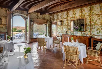 El restaurante del Castello Banfi