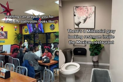 El restaurante mexicano se volvió el centro de atención por el peculiar diseño del baño de mujeres