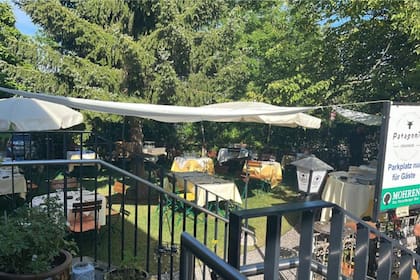 El restaurante queda en el punto tripartito de Austria, Alemania y Suiza