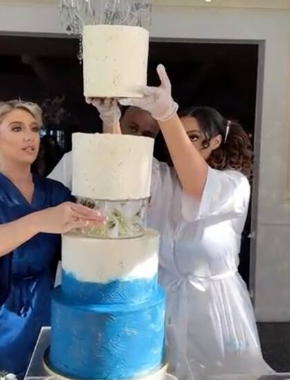 El resultado final del pastel causó opiniones divididas en redes sociales